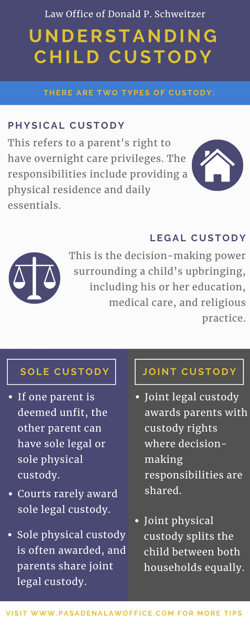Understanding Child Custody Infographic